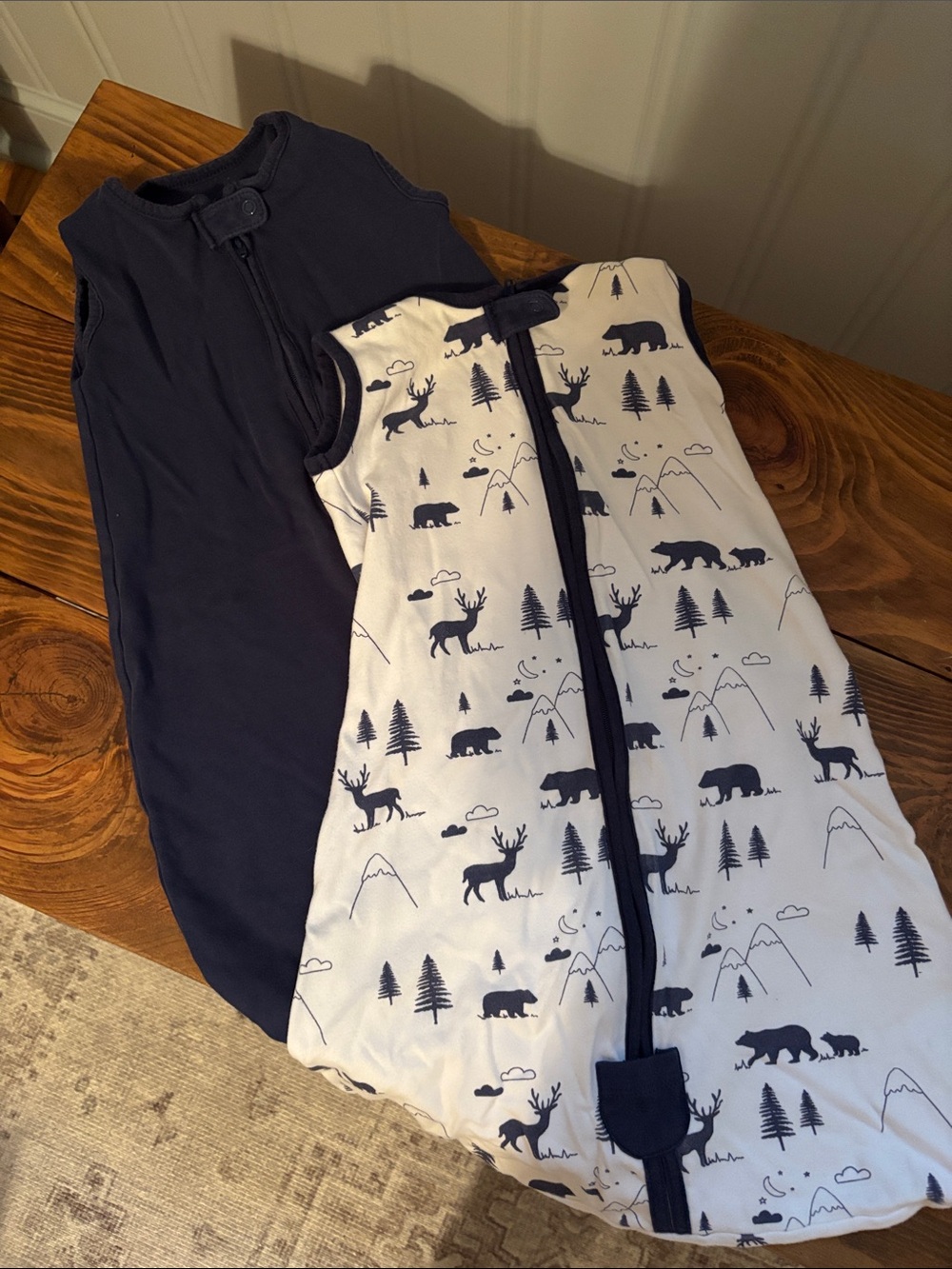 0-3 months x-small swaddles two way zipper 100% organic cotton mama cheetah